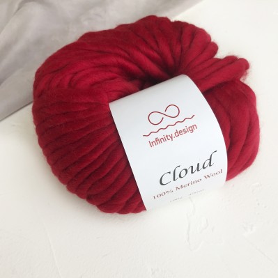 Пряжа Infinity Design Alpaca Wool Cloud 6085 (алый)