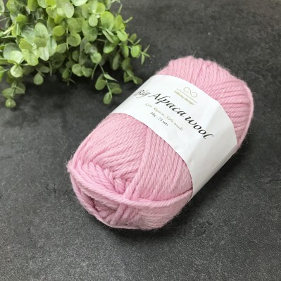 Пряжа Infinity Design Alpaca Wool 3911 (розовая)