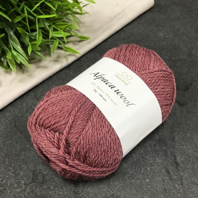 Пряжа Infinity Design Merino Alpaca Wool 4053 (темная пыльная роза)