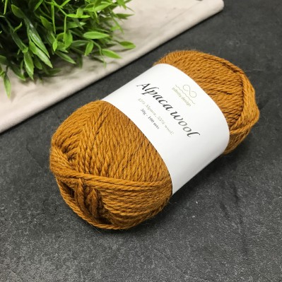 Пряжа Infinity Design Alpaca Wool 2355 (рыже-коричневый)