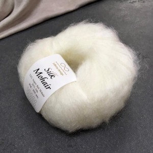 пряжа Infinity Design Silk Mohair 1001 (белая)