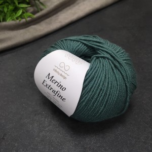 Пряжа Merino Extrafine Infininy design 7251 (голубой петроль)