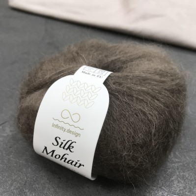 пряжа мохер на шелке Infinity Design Silk Mohair 3082 (тауп)