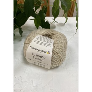 Пряжа Tuscany Tweed, Schachenmayr, 50гр/170м (цвет 00002, натуральный)