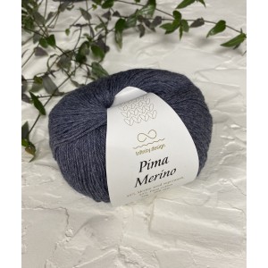 Пряжа Infinity Design Pima Merino 6061 (темный серо-синий)