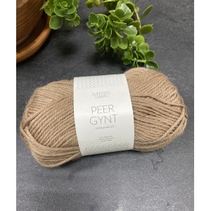 Пряжа Peer Gynt от Sandnes Garn 2572 (светло-коричневый), 50 гр/91 м